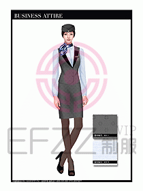 職業(yè)裝空姐服制服設(shè)計(jì)圖720