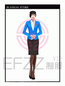 職業裝空姐服制服設計圖721