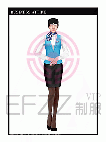 職業(yè)裝空姐服制服設(shè)計圖727