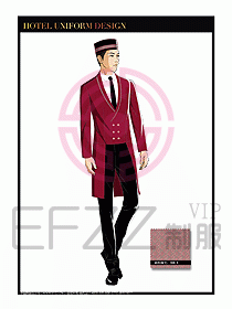 酒店門童保安行李生制服設(shè)計1003