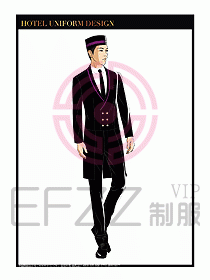 酒店門童保安行李生制服設(shè)計(jì)1002