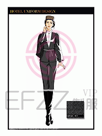 酒店門童保安行李生制服設計1013