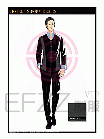 酒店中餐服務(wù)員制服設(shè)計(jì)1585