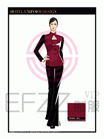 酒店中餐服務員制服設計1616