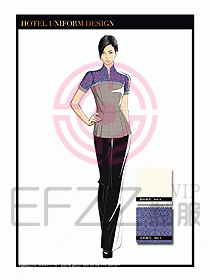 酒店中餐服務員制服設計1618