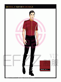 餐飲中餐傳菜員制服設計107