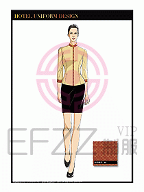 餐飲中餐傳菜員制服設計115