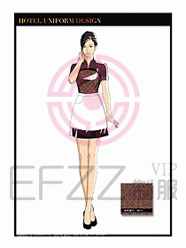 餐飲中餐傳菜員制服設(shè)計(jì)123