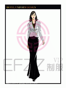 酒店制服西餐咨客服裝設(shè)計445