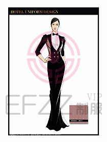 酒店制服西餐咨客服裝設(shè)計(jì)449