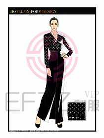 酒店制服西餐咨客服裝設計452