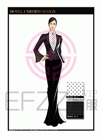 酒店制服西餐咨客服裝設(shè)計458