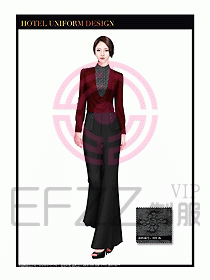 酒店制服西餐咨客服裝設(shè)計464