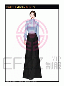 酒店制服西餐咨客服裝設計463