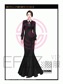 酒店制服西餐咨客服裝設(shè)計467