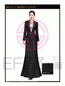 酒店制服西餐咨客服裝設計469