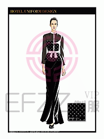 酒店制服西餐咨客服裝設(shè)計(jì)479