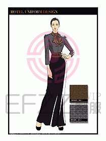 酒店制服西餐咨客服裝設計481