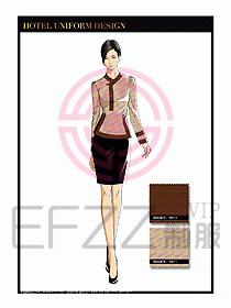 總臺收銀接待制服設(shè)計圖263