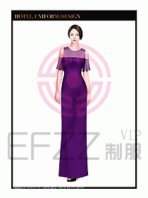 水療SPA咨客迎賓制服設計346