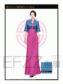 水療SPA咨客迎賓制服設計348