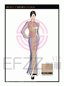 水療SPA咨客迎賓制服設(shè)計(jì)364