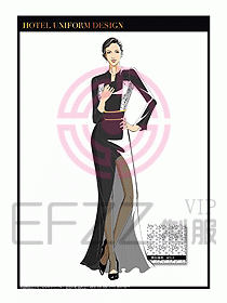 水療SPA咨客迎賓制服設計366