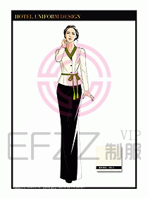 水療SPA咨客迎賓制服設計369