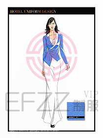 水療SPA咨客迎賓制服設計371