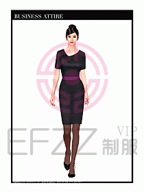 職業(yè)裝空姐服制服設(shè)計圖743