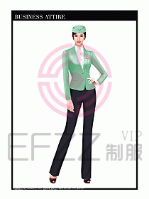 職業裝空姐服制服設計圖753