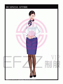 職業裝空姐服制服設計圖760