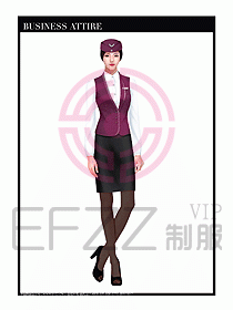 職業(yè)裝空姐服制服設(shè)計圖765