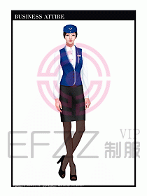 職業(yè)裝空姐服制服設計圖767