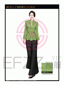 按摩技師美容制服設計1180