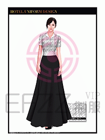 按摩技師美容制服設計1206