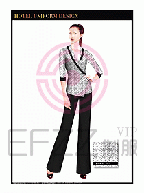 按摩技師美容制服設計1208