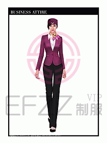 職業裝空姐服制服設計圖780