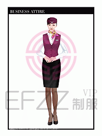 職業裝空姐服制服設計圖783