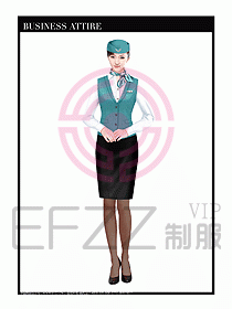 職業裝空姐服制服設計圖786
