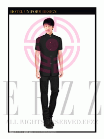 酒店中餐服務員制服設計1623