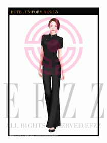 酒店中餐服務員制服設計1624