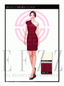 酒店中餐服務員制服設計1639