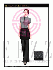 酒店中餐服務員制服設計1636