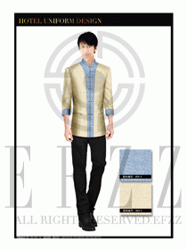 酒店中餐服務員制服設計1642
