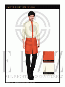 酒店中餐服務員制服設計1649