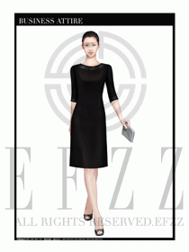 女職業裝夏裝連衣裙設計382