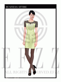 女職業(yè)裝夏裝連衣裙設(shè)計(jì)389