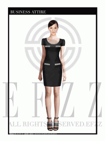 女職業(yè)裝夏裝連衣裙設(shè)計(jì)387