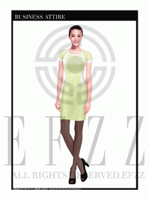 女職業(yè)裝夏裝連衣裙設(shè)計(jì)391